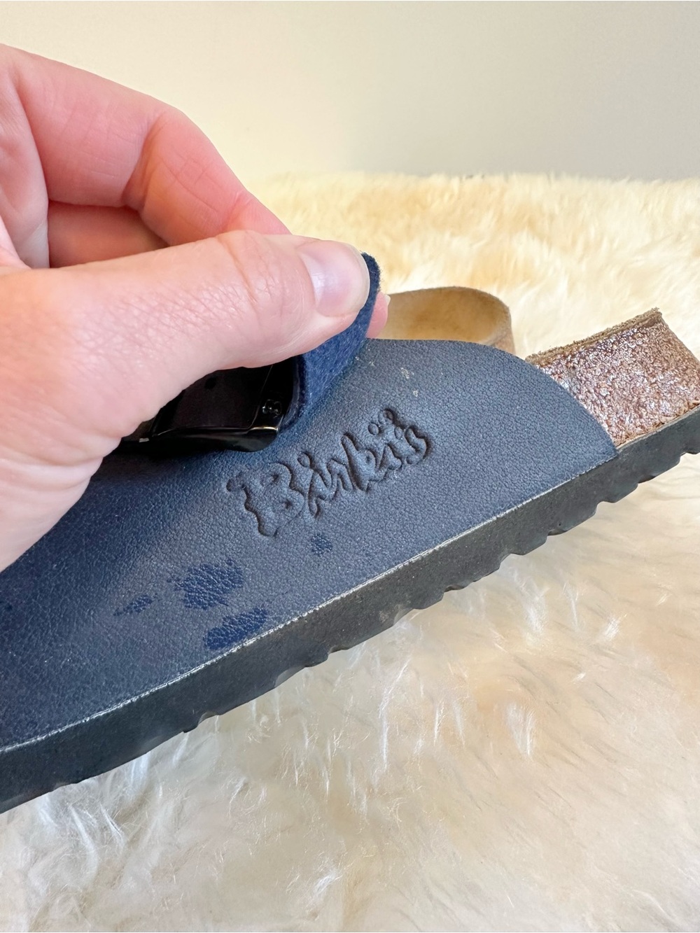 ✨Women's Slate Blue Slip-On Birkis Size EU 38✨ - Picture 6 of 10